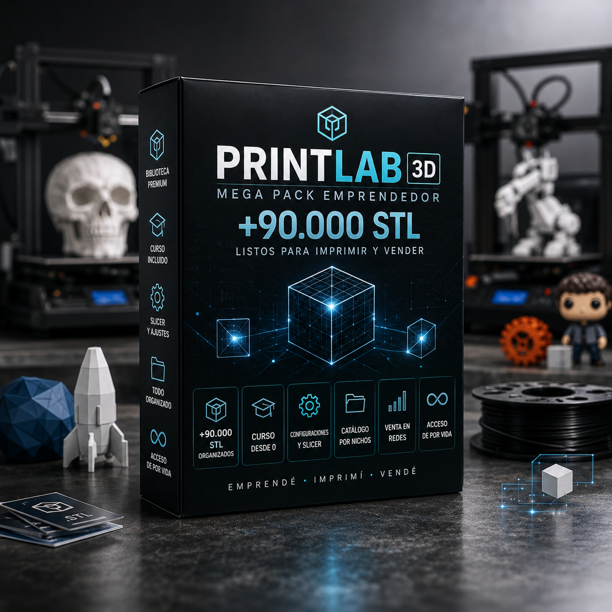MegaPack 3D: +90,000 Diseños STL + 5 BONOS DE REGALO 🎁 60% OFF